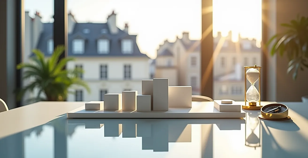 Graphique illustrant la progression de l'abattement selon la durée de détention