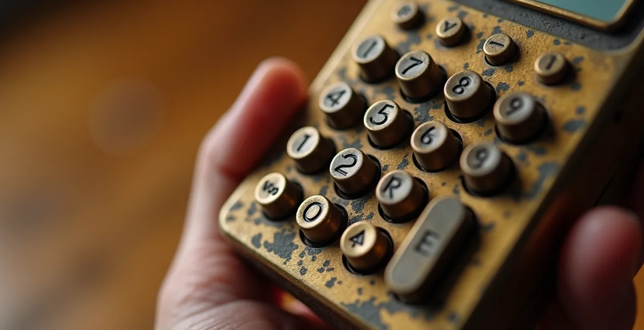 Propriétaire effectuant le calcul de révision du loyer avec documents et calculatrice